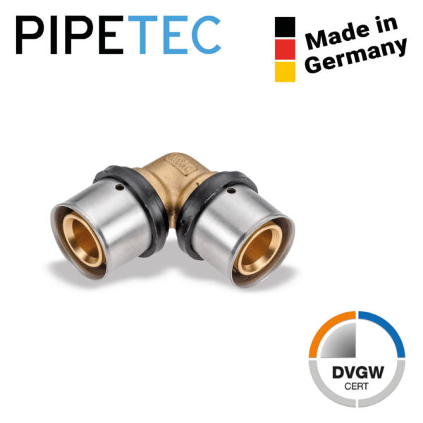 Press-Winkel 90° 26x3 PFW2626, DVGW, TH+U Profil, Pressfitting 26 x 3