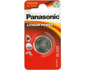 Knopfzelle Lithium Panasonic CR2430 3V 285 mAh Ø mm24 H mm 3,0 St/Karte 1