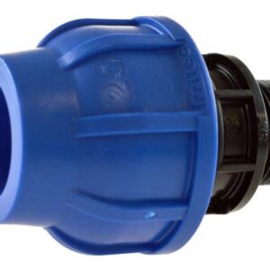 PE Kupplung mit Außengewinde, für Rohr-Außen-Ø: 40mm Außengewinde: 11/4"  (41,9mm) DVGW