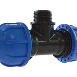 PE T-Stück mit Außengewinde, DVGW - Connecto™ + Ultra 20mm 1/2" 21mm