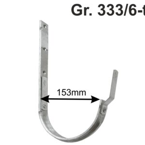 Rinnenhaken verzinkt  33/25/6 mm kurz