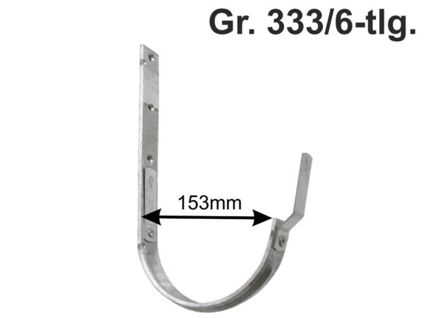Rinnenhaken verzinkt  33/25/6 mm kurz