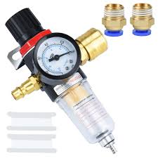 Luftdruckreduzierer mit Wasserabscheider, 1/4 BPS Luftfilter-Druckregler mit Wasserabscheider, deuts