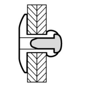 Blindnieten GBK - Alu/Stahl - 1032 - 4.8x16x14mm - 250st