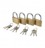 Vorhängeschloß Set 4TLG 40mm gleichsperrend
