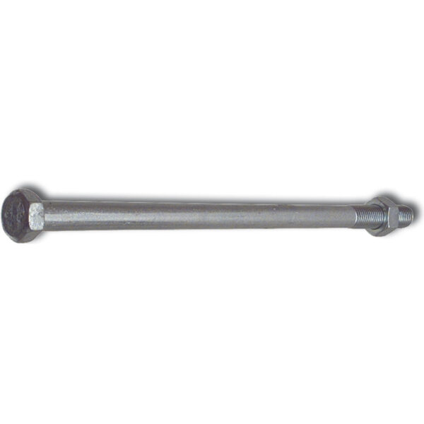 DIN 601 4.6 M16x120 verzinkt-blau Mutterschraube (Bauschraube)