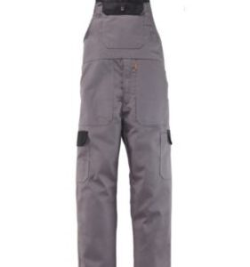 Latzhose Classic Duo grau schwarz Gr. 60