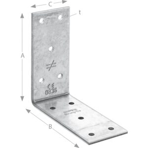 Winkelverbinder ABB 40390 / 93x93x40mm feuerverzinkt