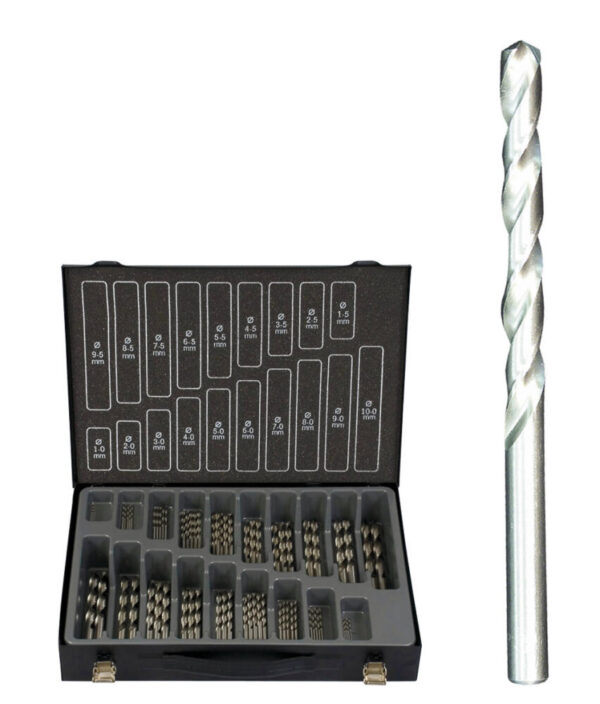 PROJAHN Basic Spiralbohrer Set 170-tlg. HSS-G DIN 338 Ø 1 - 10 mm Zylinderschaft