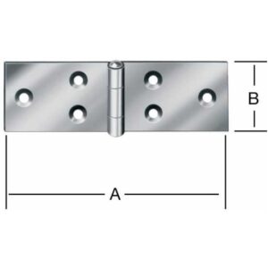 Tischband 120 x 33 mm  verzinkt