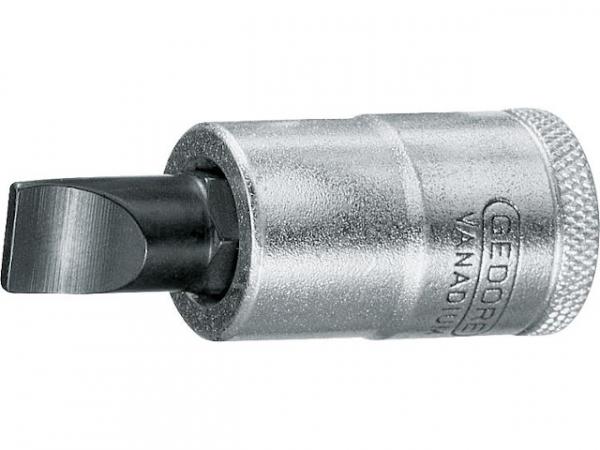 Schraubendrehereinsatz GEDORE 1/2' Schlitz 8,0x1,2mm Länge 60mm