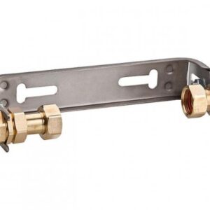 Wasserzähler-Anschlussbügel Edelstahl V2A Qn 2,5 1''x1'' Mit verstellbarem Wandabstand Wasserzählerm