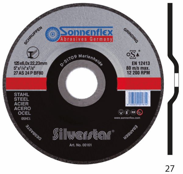Sonnenflex Euro Star Schleifscheibe 230 x 6,0 x 22