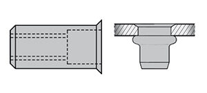 Blindnietmutter Alu M6/9/15,5 KK