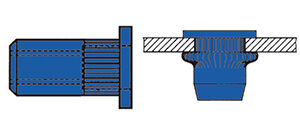 Blindnietmutter Stahl M10/12/17,5