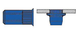 Blindnietmutter Stahl M8/11/17 KK