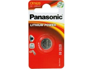 Knopfzelle Lithium Panasonic CR1620 3V 75 mAh Ø mm 16 H mm 2 St/Karte 1