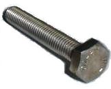 Sechskantkopf, M 14 x 40 mm, Vollgewinde, SW 17, Edelstahl A2, gebeizt, passiviert, 1 Stk.