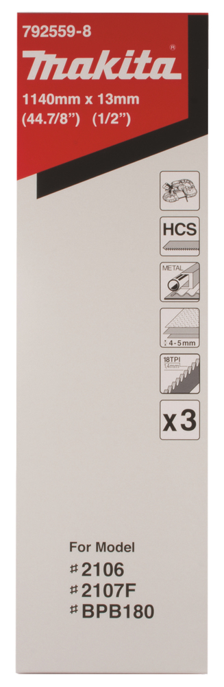 Bandsägeblatt 1140mmX13mm Makita 3 Stk