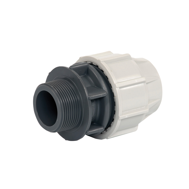 PLASSON Anschlussverschraubung Serie 18 20 mm x R 1/2", PN 16, Außengewinde PP