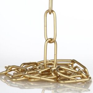 Zierkette Eisen vermessingt 24x3,0