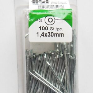 Sockelleistenstifte, 1,4 x 30 mm, Nägel 100 Stk