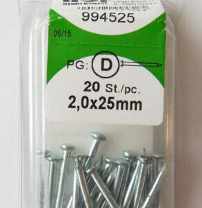 Stahlnägel, verzinkt 2,0 x 25 mm