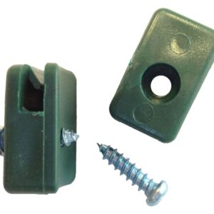 Spanndrahthalter Drahthalter 10er Pack mit Schraube Zaunpfosten Maschendrahtzaun