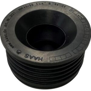 OHA Gummi-Nippel für HT-Muffen, schwarz DN 32, 27 x 54 x 34 mm