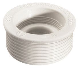 HAAS Gummi-Spülrohrverbinder Euro-Universal 24/37 x 60 x 25 mm, weiß, für Euro-WC