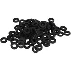 Gummi-Quetsch-Dichtungen 12 x 18,0 4 mm 1/2 “ x 12 mm schwarz