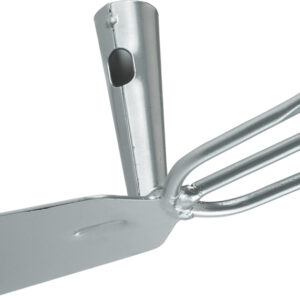 Triuso Doppelhacke, Flachform, ohne Stiel, 3 Zinken, Breite 7.5cm