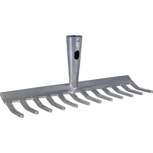 Triuso Gartenrechen Rechen, 18 Zinken, 45 cm