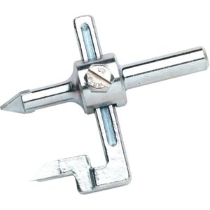 Fliesenlochschneider hartmetallbestückt, Stahl, rostgeschützt, Lochbohrer verstellbar von 30-92 mm,