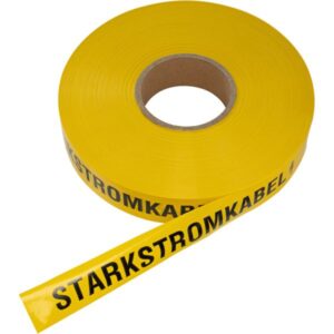 Trassenwarnband Achtung Kabel gelb, 40 mm x 250 m