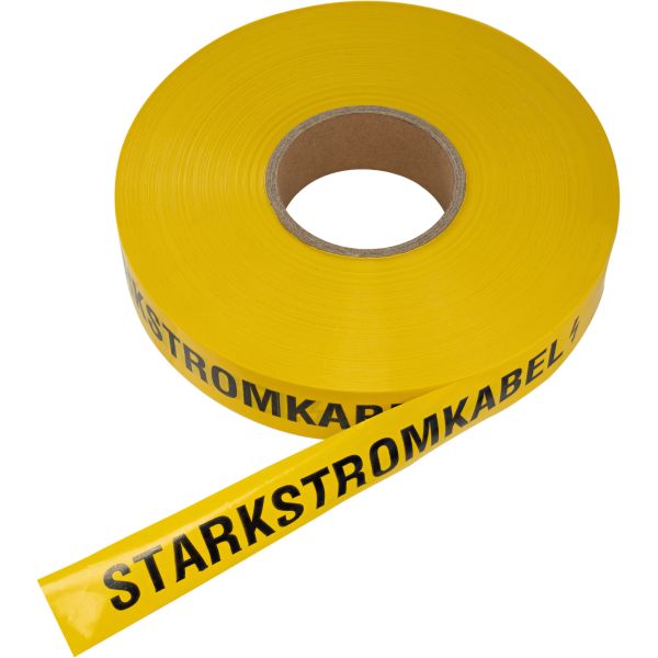 Trassenwarnband Achtung Kabel gelb, 40 mm x 250 m