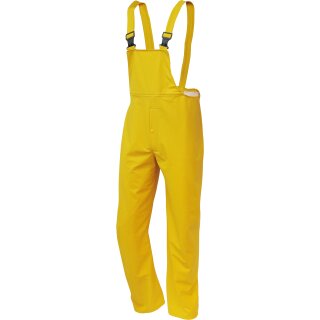 Arbeitshose Regenhose PU-Regenlatzhose gelb Größe L