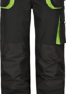Power, Arbeitsbundhose, 270 g/m², Canvas, schwarz / grün Gr. 46