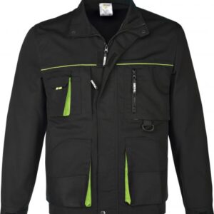 Power, Arbeitsbundjacke, 270 g/m², Canvas, schwarz / grün2XL