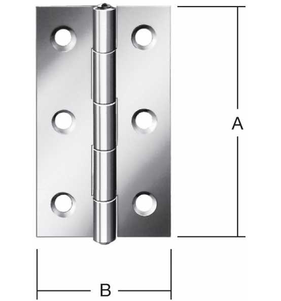Scharnier schmal 50 x 31 mm