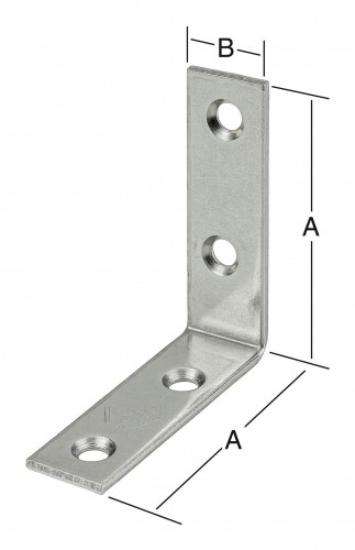 Stuhlwinkel 40 x 15 mm Edelstahl V2A