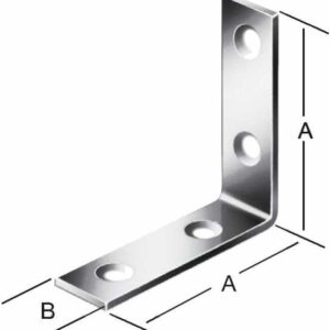 Stuhlwinkel 30x30x15 x 2 mm hell verzinkt