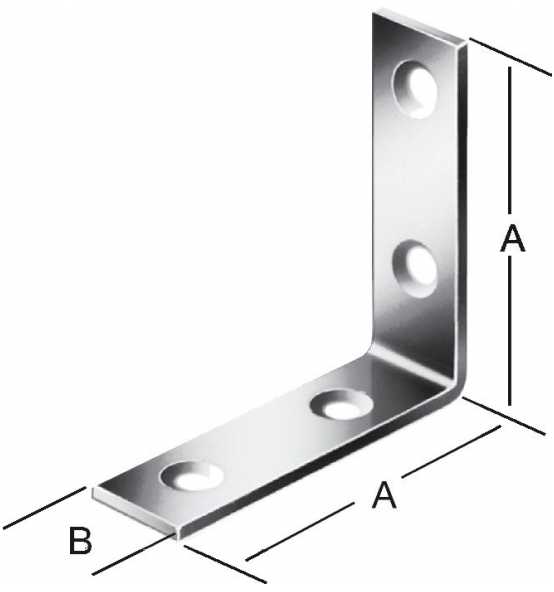 Stuhlwinkel 30x30x15 x 2 mm hell verzinkt