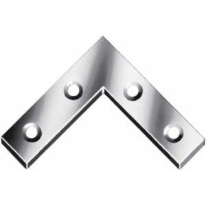 Flachwinkel 40x40x10mm hell verzinkt