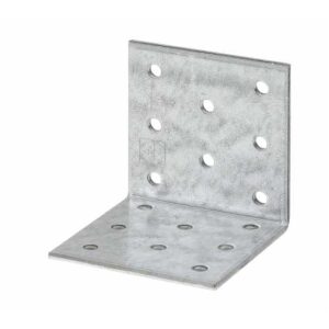 Lochplattenwinkel 40 x 40 x 60 x 2,5 mm, Stahl sendzimirverzinkt