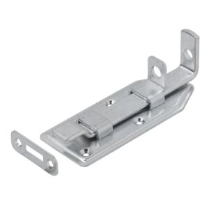 Schlossriegel gekröpft mit Schlaufe  verzinkt 100 mm x 50