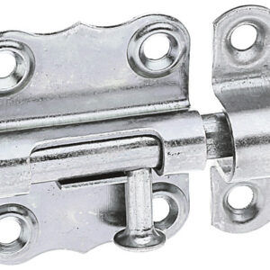 Grendelriegel mit Knopf und befestigter Schlaufe 35 x 33 mm galv. verzinkt, dickschichtpassiviert