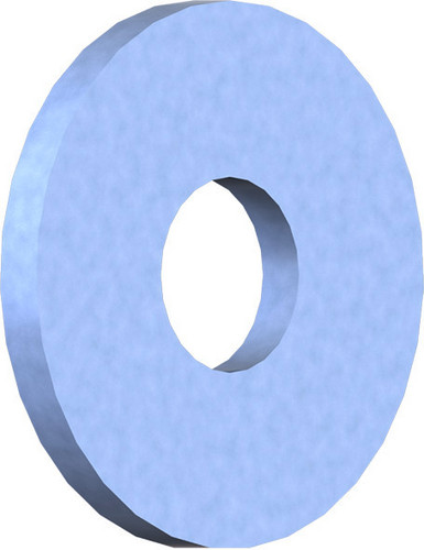 Bauscheibe, Form R DIN 440 , 11,0 x 34 x 3 mm, Stahl, verzinkt, blau passiviert 1 Stk.