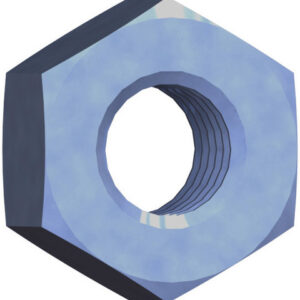 Sechskant-Mutter DIN 934 , M 16 mm, Stahl, verzinkt, blau passiviert, 1 Stk.