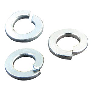 DIN 127 Federringe, Form B, B  6, Stahl, verzinkt, blau pass., verpackt a 100